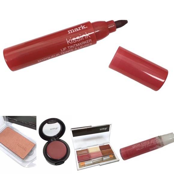 mark. Kissink Tintmarker Minificent Glow Baby Glow Whisper Kiss Blush Lot of 5 - Picture 1 of 7